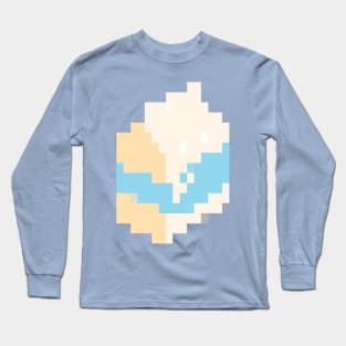 Milk Carton Pixel Art Long Sleeve T-Shirt